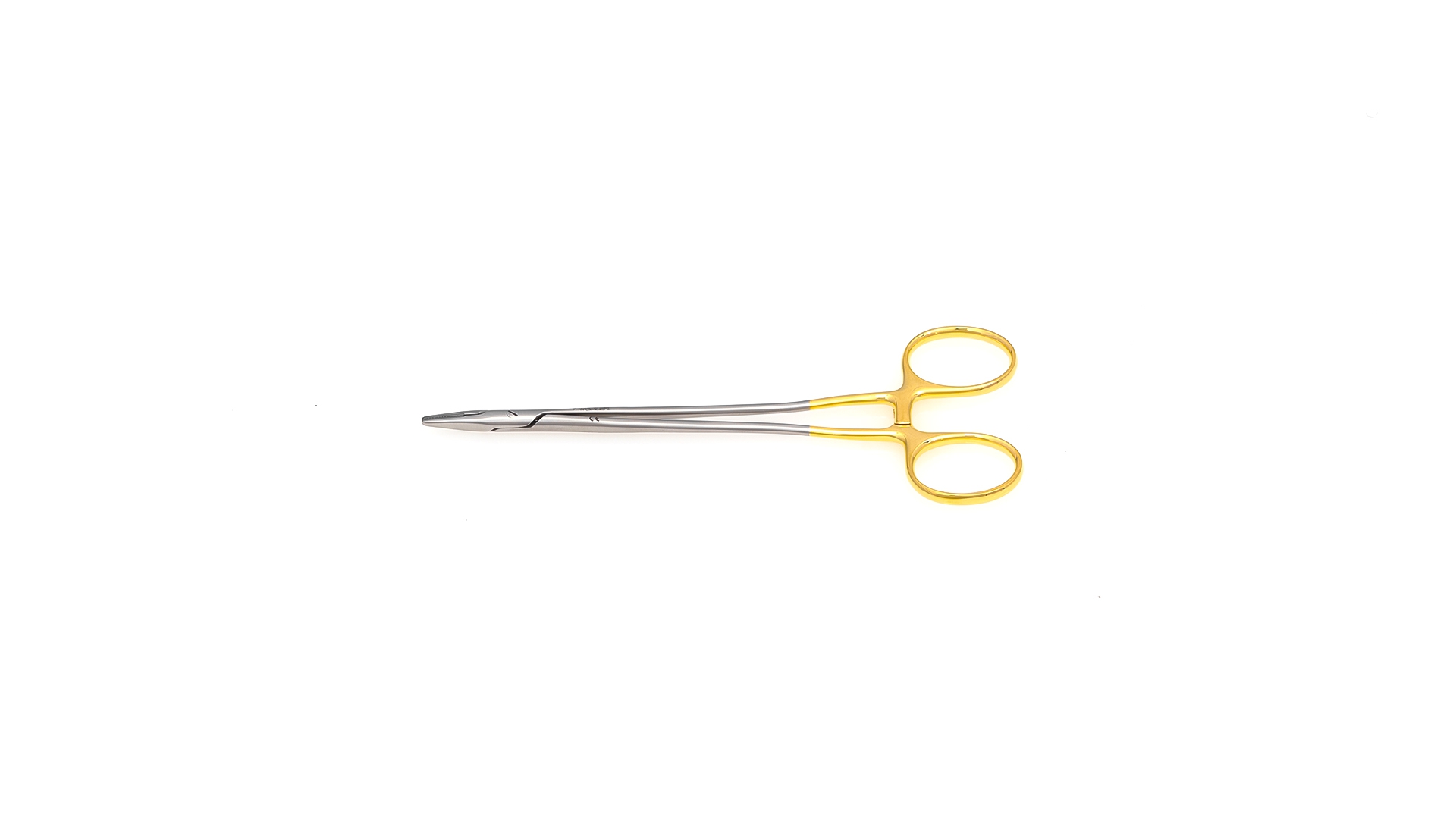 Goldberg Needle Holder - Straight Round jaws w/TC inserts